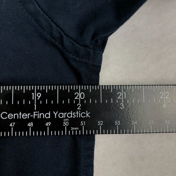 Structure Men's Size Small Blue Collared Long Sleeve Pearl Snap Cotton Shirt - Picture 5 of 9